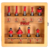 Freud 9 Piece Basic Router Set 91-108